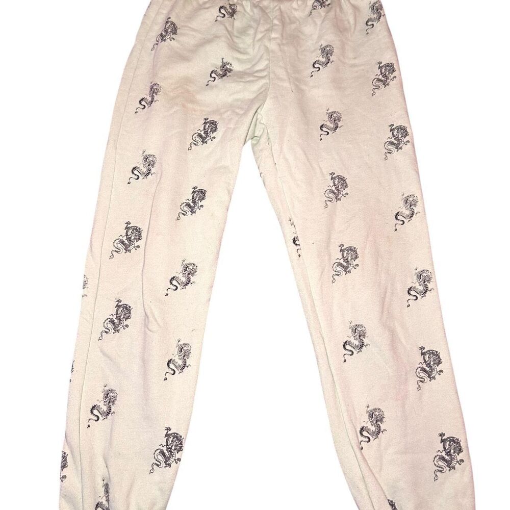 Adika Women's Cream and Green Joggers-tracksuits